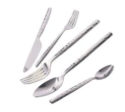 10 Strawberry Street HAMF-DS Hammer Forged 18/0 Stainless Steel Dinner Spoon - 12 Pcs