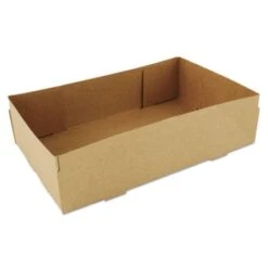 SCT 4-Corner Pop-Up Food And Drink Tray, Brown, 500/Carton