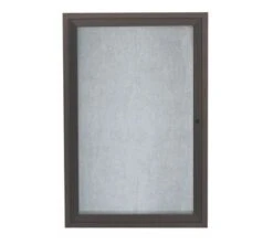 Aarco Products ODCC2418RBA Outdoor Enclosed Bulletin Board With Bronze Anodized Aluminum Frame, 24"H X 18"W