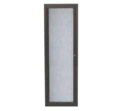 Aarco Products ODCC3612RBA Outdoor Enclosed Bulletin Board With Bronze Anodized Aluminum Frame, 36"H X 12"W