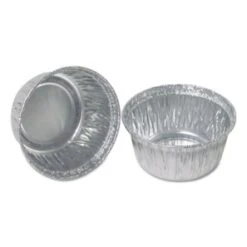 Aluminum Round Containers, 3" Dia., 4 Oz Cup, 1000/Carton