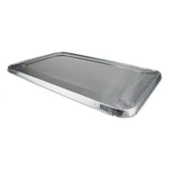 Durable Packaging Aluminum Steam Table Lids For Rolled Edge Full Size Pan, 50/Carton
