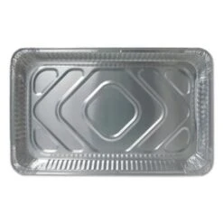 Durable Packaging Aluminum Steam Table Pans, Full Size, Medium, 50/Carton