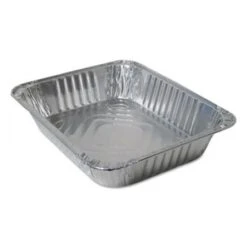 Durable Packaging Aluminum Steam Table Pans, Half Size, 100/Carton
