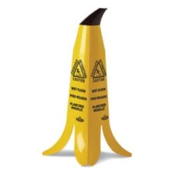 Impact Banana Wet Floor Cones, 11 X 11.15 X 23.25, Yellowith Brown/Black