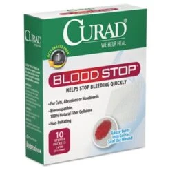 Bloodstop Sterile Hemostat Gauze Pad, 1 X 1, 10/Box