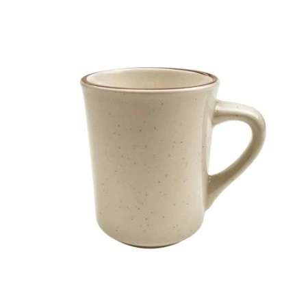 CAC China AZ-17 Arizona Brown Rim Speckled Ventura Mug 8 Oz. - 3 Doz 1 CAC China AZ-17 Arizona Brown Rim Speckled Ventura Mug 8 Oz. - 3 Doz