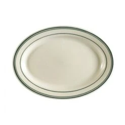 CAC China GS-14 Greenbrier Oval Platter 12-1/2" X 8-5/8" - 1 Doz