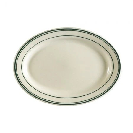 CAC China GS-14 Greenbrier Oval Platter 12-1/2" X 8-5/8" - 1 Doz 1 CAC China GS-14 Greenbrier Oval Platter 12-1/2" X 8-5/8" - 1 Doz