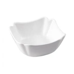 CAC China SLB-8 Specialty Porcelain Square Salad Bowl 56 Oz. - 2 Doz