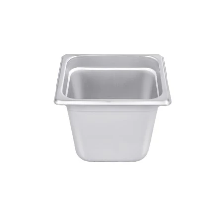 CAC China STPS-25-6 Stainless Steel Anti Jam Steam Pan, 1/6 Size, 6" Deep 1 CAC China STPS-25-6 Stainless Steel Anti Jam Steam Pan, 1/6 Size, 6" Deep