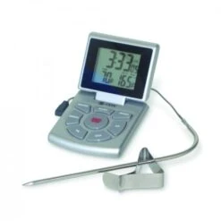 CDN DTTC-S Combo Digital Probe Thermometer,Timer And Clock - Silver