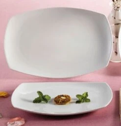 CAC China COP-RT13 Coupe Rectangular Platter 12 1/4" - 1 Doz