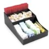 Cal-Mil 1259 Classic Black Coffee Condiment Organizer 8" X 12" X 4"