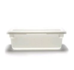 Cambro 12186P148 White Poly Food Storage Box 12" X 18" X 6" - 1/2 Doz