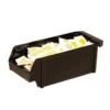 Cambro 5412CBP131 Versa Dark Brown Plastic Organizer Bin 5" - 1 Doz