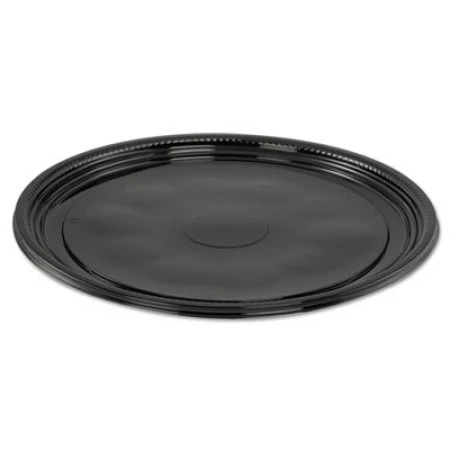 Caterline Casuals Thermoformed Platters, PET, Black, 12" Dia., 25/Carton 1 Caterline Casuals Thermoformed Platters, PET, Black, 12" Dia., 25/Carton