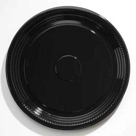 Caterline Casuals Thermoformed Platters, PET, Black, 16" Dia, 25/Carton 1 Caterline Casuals Thermoformed Platters, PET, Black, 16" Dia, 25/Carton