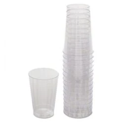 Classicware Tumblers, 12 Oz, Plastic, Clear, Tall, 16/Bag, 240/Carton