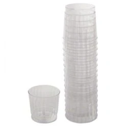 Classicware Tumblers, 9 Oz, Plastic, Clear, Rocks Glass, 16/Bag, 15 Bag/Carton