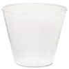 Comet Plastic Tumbler, 5 Oz., Clear, Squat, 50/Pack