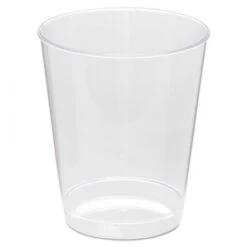 Comet Plastic Tumbler, 8 Oz., Clear, Tall, 25/Pack