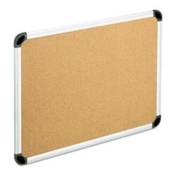 Universal Cork Board With Aluminum Frame, 48 X 36, Natural, Silver Frame