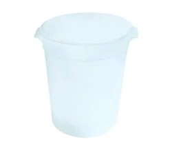 Crestware RCW18 White Round Food Storage Container 18 Qt.