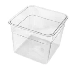 Crestware SQC2 Clear Square Food Storage Container 2 Qt.