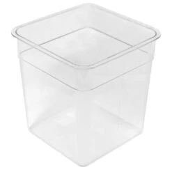 Crestware SQC08 Clear Square Food Storage Container 8 Qt.