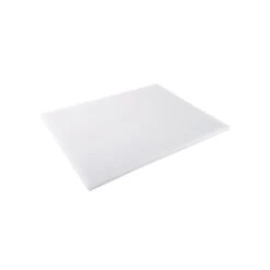 CAC China CBPH-1824W White Reversible Cutting Board, 24" X 18"