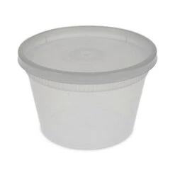 DELItainer Clear Microwavable Combo, 16 Oz, 2 X 2 X 2, 240/Carton