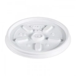 Dart Plastic Vented Lids For Foam Cups, Bowls And Containers, Fits 6-14 Oz., 1000/Carton