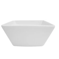 CAC China KSE-DB3 Kingsquare Super White Deep Square Bowl 4 Oz., 3 1/4" - 4 Doz
