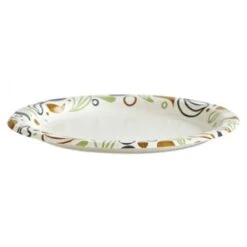 Deerfield Printed Paper Plates, 6" Dia,Coated/Soak Proof,50 Plates/Pk, 20 Pks/Ct