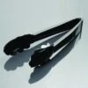 Emi Yoshi EMI-209 Black Heavy Duty Plastic Scalloped Tongs 9" - 24 Pcs