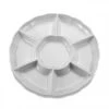 Emi Yoshi EMI-302 Round Plastic 7 Compartment Tray 16" - 1 Doz