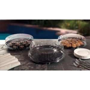 Emi Yoshi EMI-360L Clear Round Plastic Lid 16" - 25 Pcs 1 Emi Yoshi EMI-360L Clear Round Plastic Lid 16" - 25 Pcs