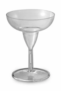 Emi Yoshi EMI-MGG12 Clear Plastic Margarita Glass 12 Oz. - 12 Doz