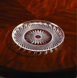 Emi Yoshi EMI-PT14C Clear Plastic Prism Crystal Tray 14" - 25 Pcs