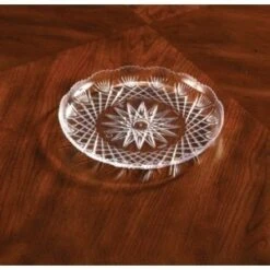 Emi Yoshi EMI-PT8C Clear Plastic Prism Crystal Tray 8" - 50 Pcs