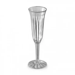 Emi Yoshi EMI-REFC1P5 2-Piece Clear Plastic Champagne Flute 5 Oz. - 8 Doz