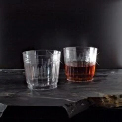 Emi Yoshi EMI-RETR9 Extra Heavy Weight Clear Plastic On The Rocks Glass 9 Oz. - 20 Doz