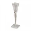 Emi Yoshi EMI-SFC5 Squares Clear Plastic Champagne Glass 5 Oz. - 6 Doz