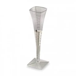 Emi Yoshi EMI-SFC5 Squares Clear Plastic Champagne Glass 5 Oz. - 6 Doz
