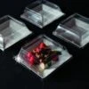 Emi Yoshi EMI-SP6LP Squares Clear Plastic Dome Lid 6-1/2" - 10 Doz