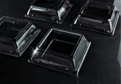 Emi Yoshi EMI-SP8LP Squares Clear Plastic Dome Lid 8" - 10 Doz