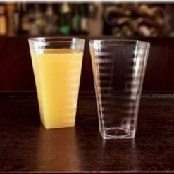 Emi Yoshi EMI-ST14 Clear Plastic Square Tumbler 14 Oz. - 14 Doz