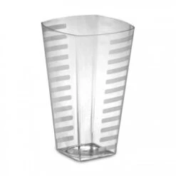 Emi Yoshi EMI-ST16 Clear Plastic Square Tumbler 16 Oz. - 14 Doz