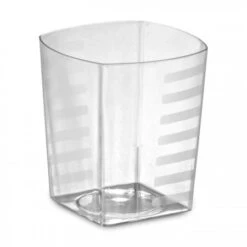 Emi Yoshi EMI-ST9 Squares Clear Plastic Rocks Tumbler 9 Oz. - 14 Doz